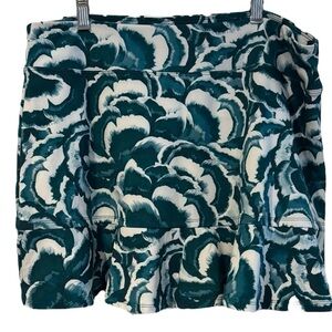 Tommy Bahama Racquet and Paddle skort tennis golf swim skirt size XL Teal White